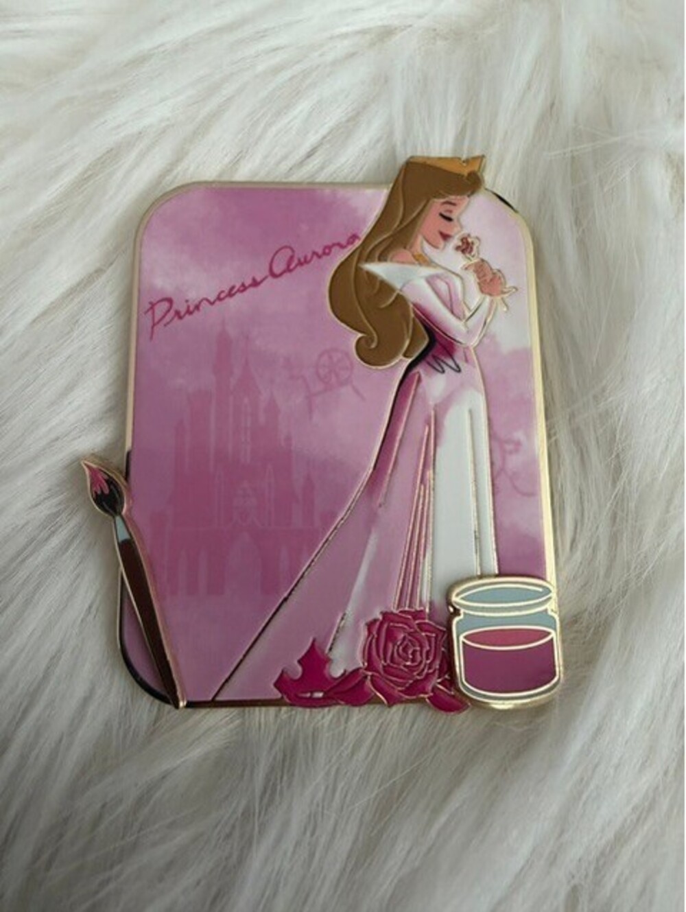 PALM DISNEY AURORA BRUSHSTROKES OF ROYALTY MYSTERY PIN- LE 750